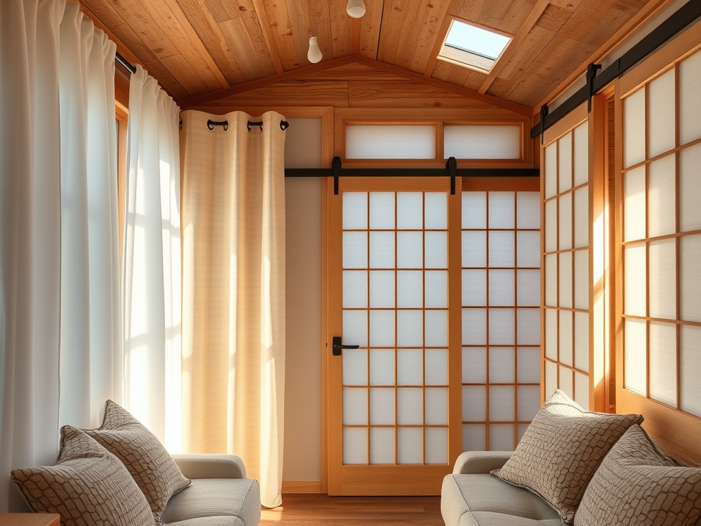 Soft Partitions & Sliding Doors for Flexible Tiny Homes