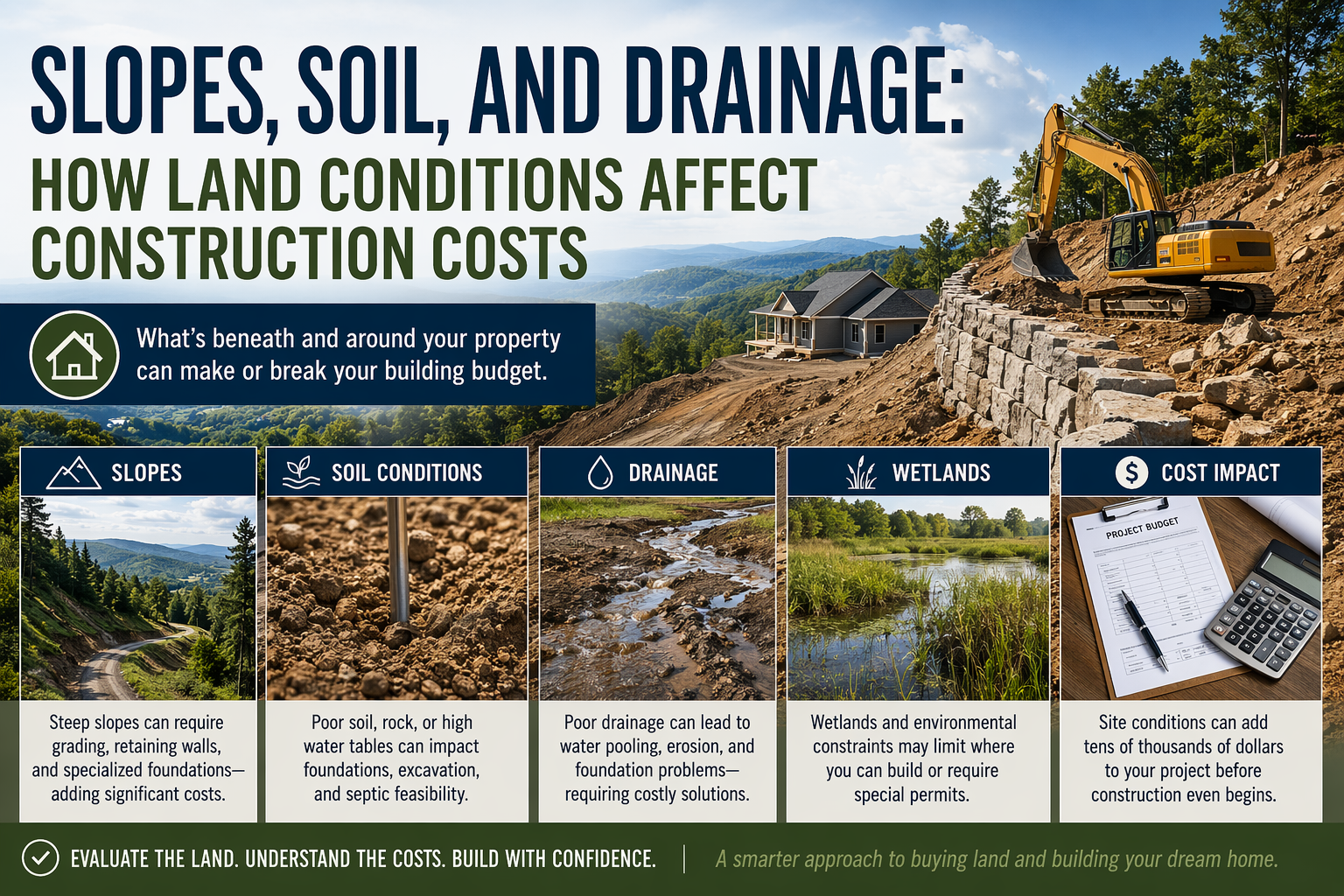 Slopes, Soil, and Drainage: How Land Conditions Affect Construction Costs